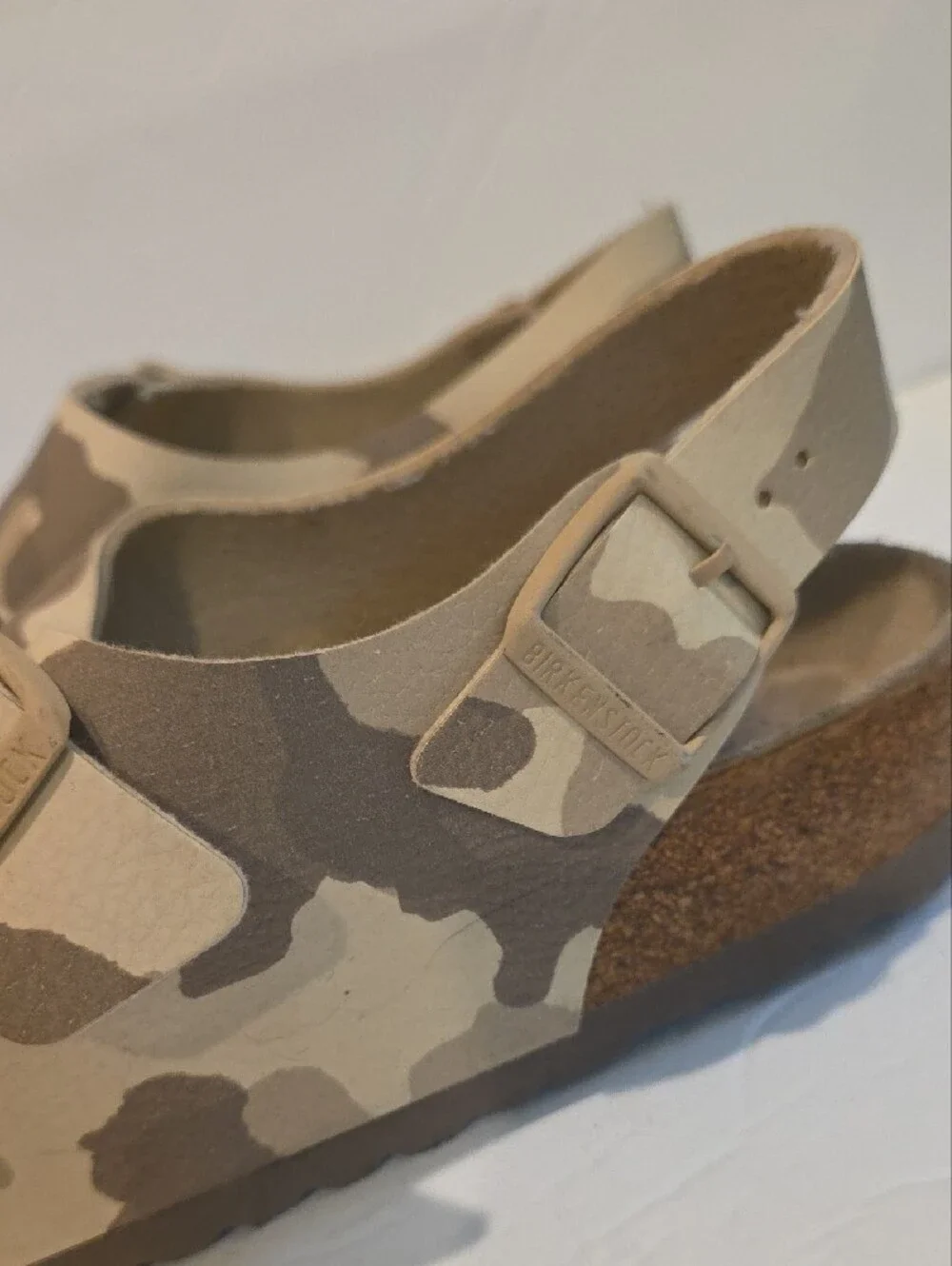 Birkenstock Mens Size 44 M11 285 Made In Germany Arizona Sandal in Beige Camo